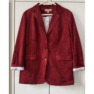 NWT Size L -  Dolan Left Coast Faux-Suede Boyfriend Blazer (NWT US$ 168)